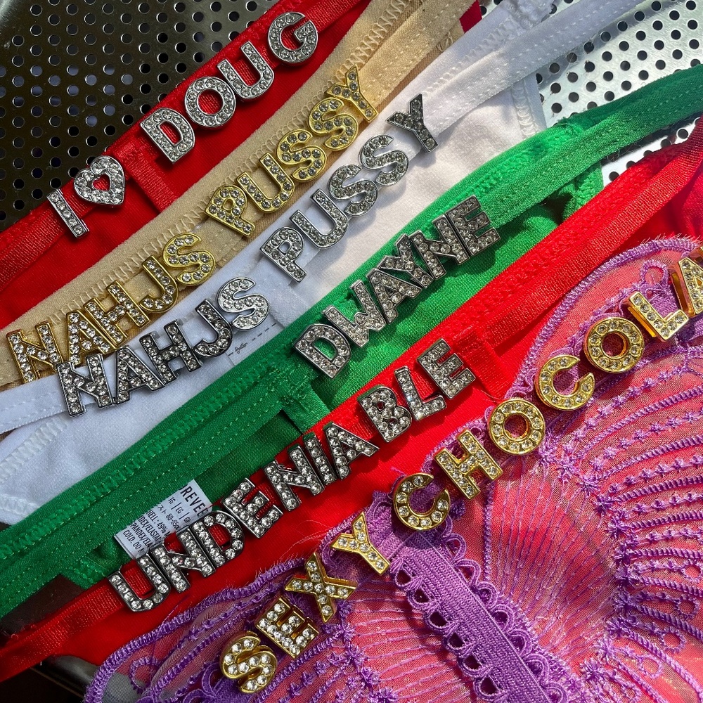 Custom Bling Thongs